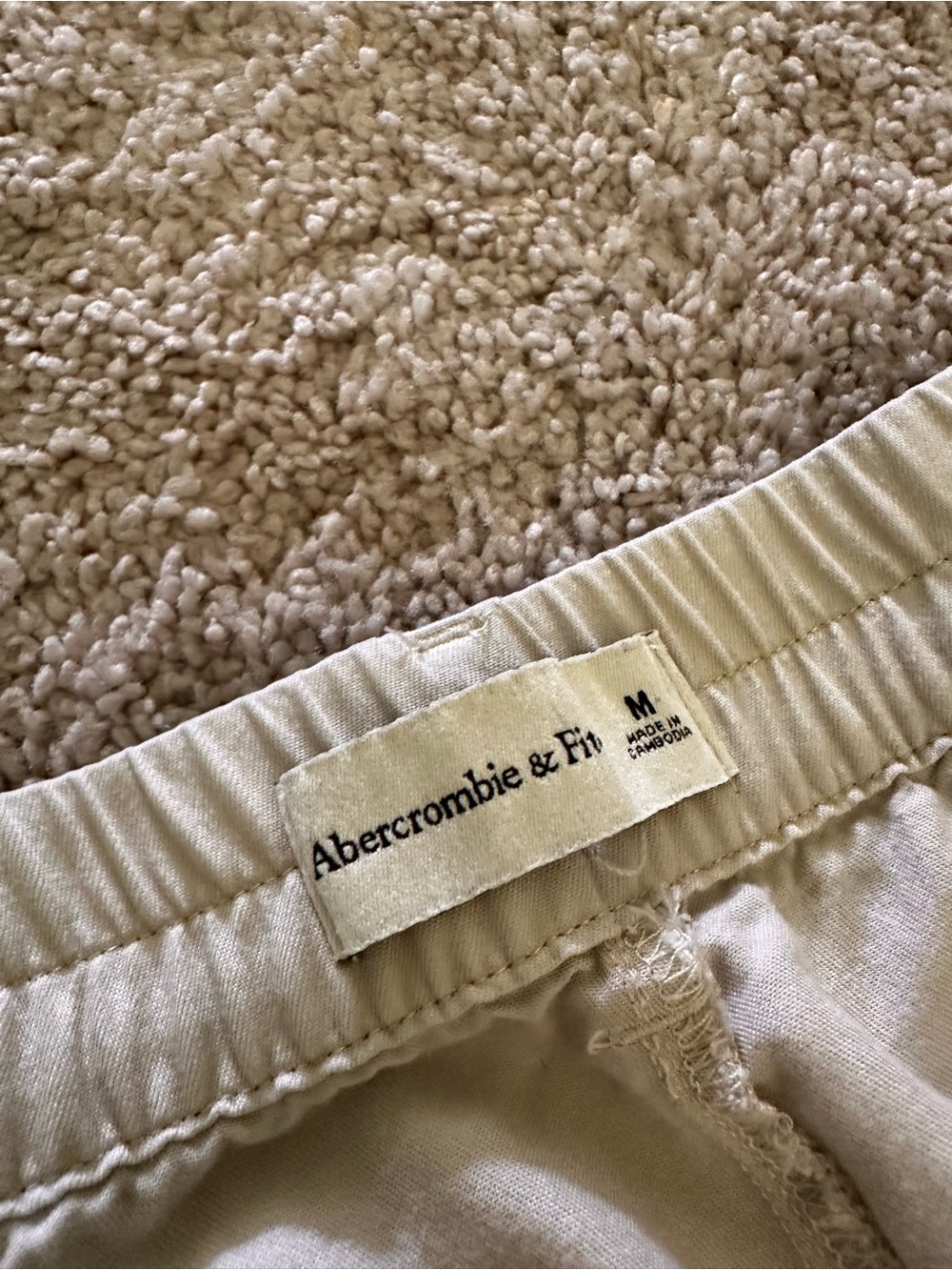 Abercrombie & Fitch Light Beige Wide-Leg Pants - Picture 2 of 8